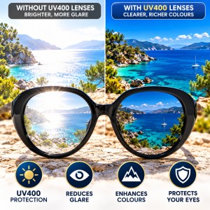 Womens Round Oversized Sunglasses with uv400 lenses
