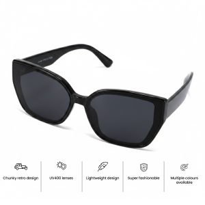 Womens Cat Eye Chunky Sunglasses promo