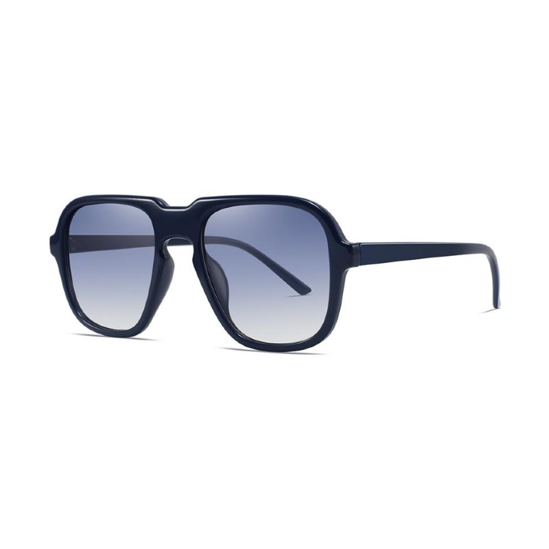 unisex oversized square aviator sunglasses blue