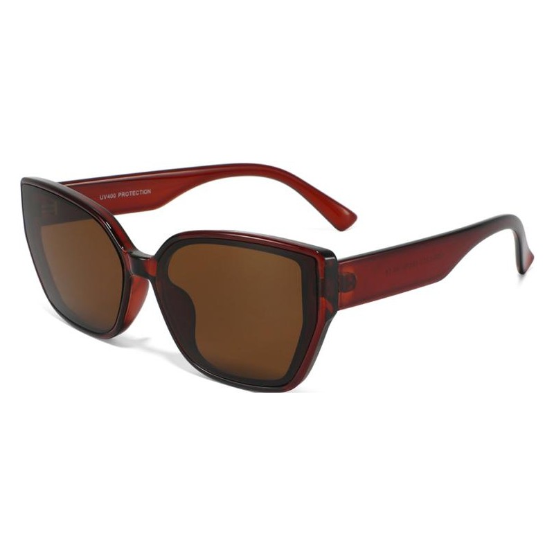 womens cat eye chunky sunglasses red