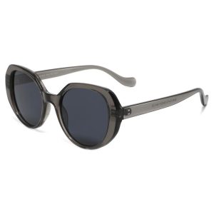 womens round oversized sunglasses grey
