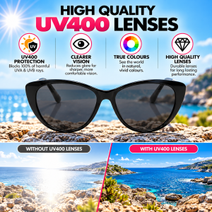 Minimal Cat Eye Sunglasses lenses