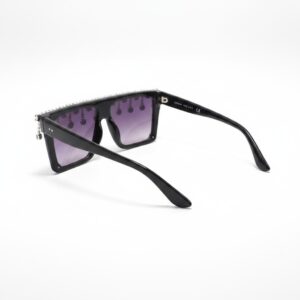Oversized Flat Top Rhinestone Sunglasses 2