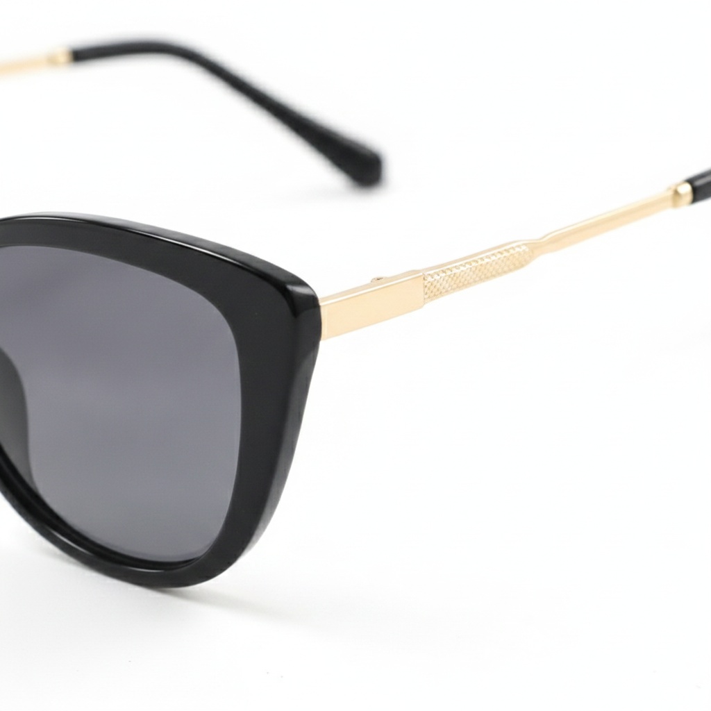 Cat Eye Metal Temples Sunglasses 3