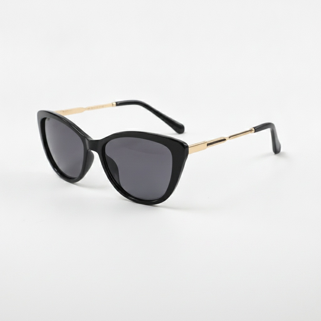 Cat Eye Metal Temples Sunglasses 2