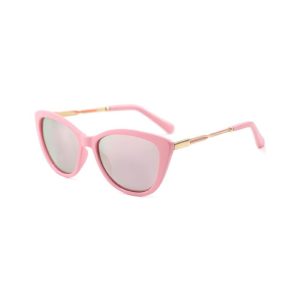 cat eye metal temples sunglasses pink