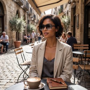 Unisex Oversized Square Aviator Sunglasses setting