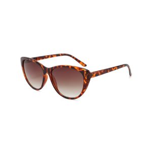 minimal cat eye sunglasses leopard