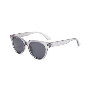 womens round classic sunglasses grey