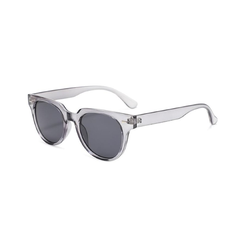 womens round classic sunglasses grey
