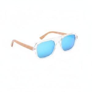 wooden square aviator sunglasses 5