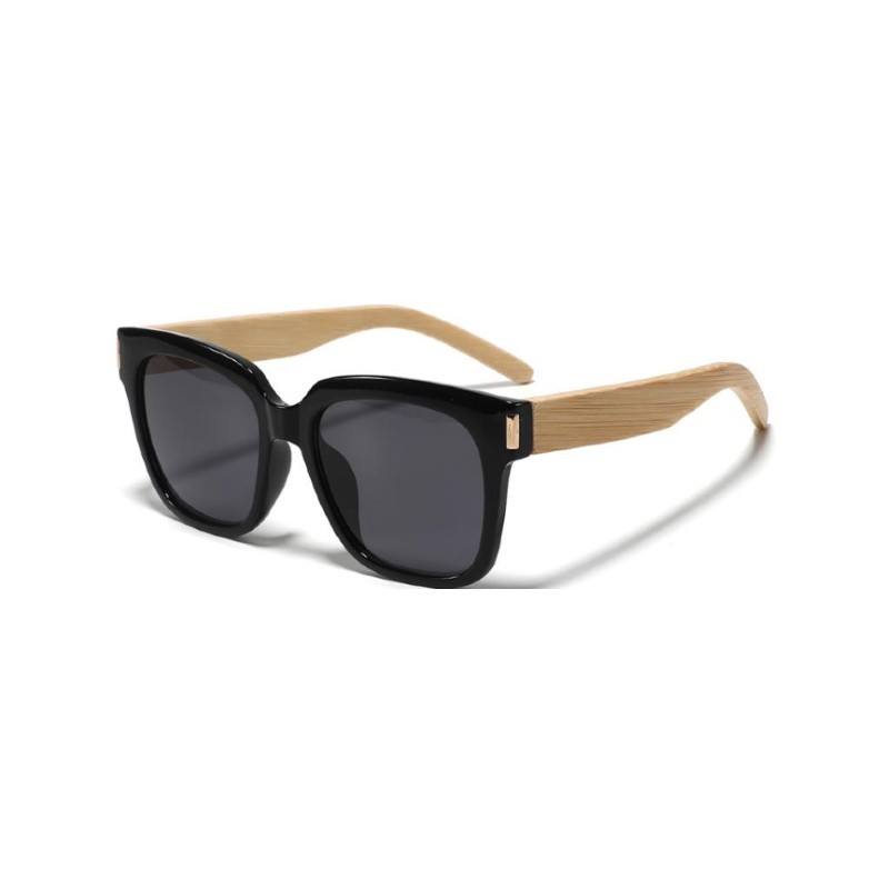 Bamboo Square Butterfly Sunglasses black