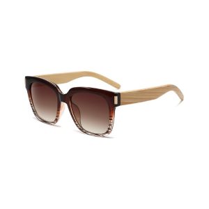 Bamboo Square Butterfly Sunglasses brown