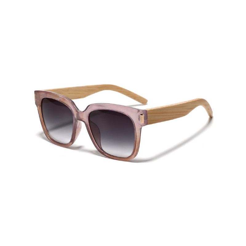 Bamboo Square Butterfly Sunglasses pink