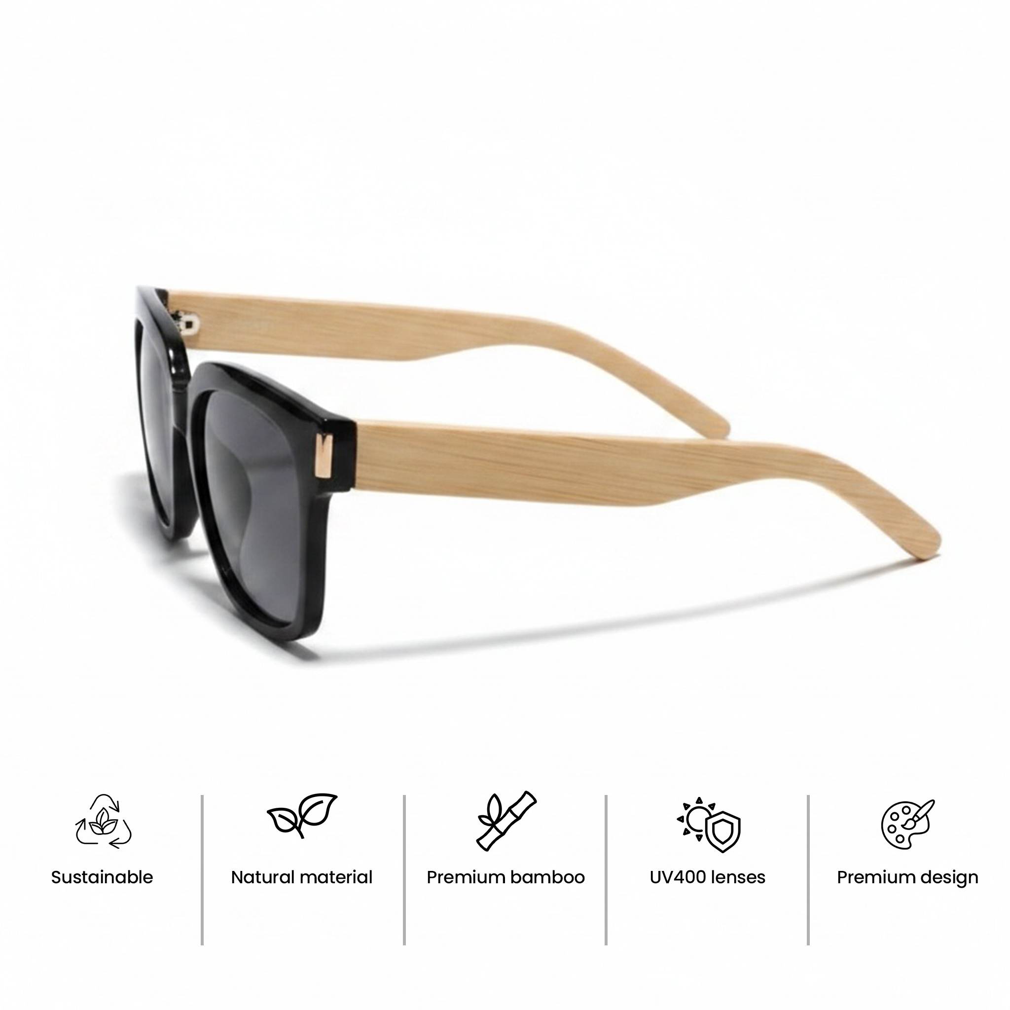 Bamboo Square Butterfly Sunglasses promo