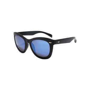 Womens Round Wayfarer Sunglasses blue