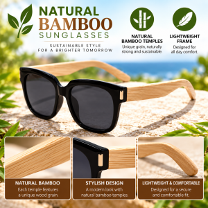 Bamboo Square Butterfly Sunglasses features