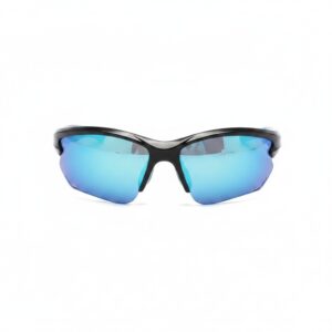 Aerodynamic Half Rim Wraparound Sunglasses 6