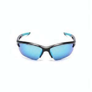 Aerodynamic Half Rim Wraparound Sunglasses 4