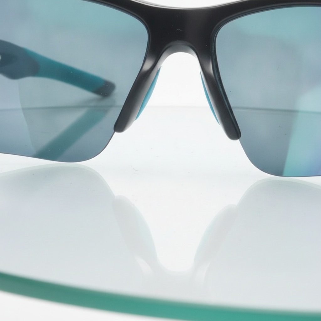 Aerodynamic Half Rim Wraparound Sunglasses 9