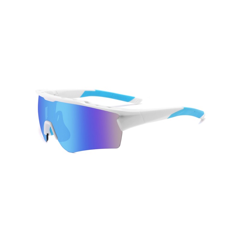 Flat Top Half Rim Sunglasses white