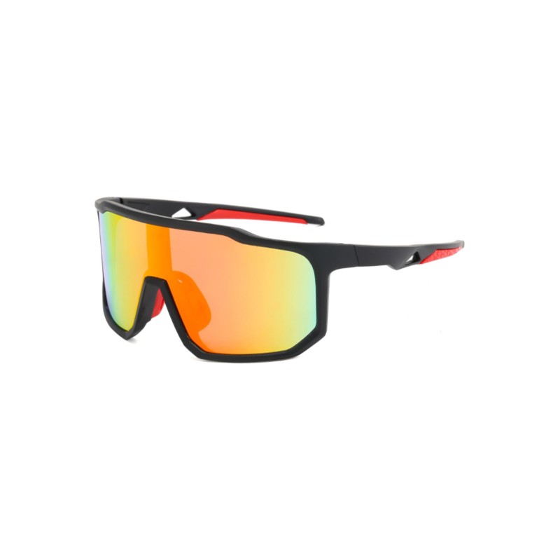 Full Rim Shield Sunglasses red