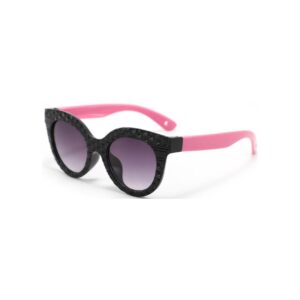 Girls Round Cat Eye Sunglasses black