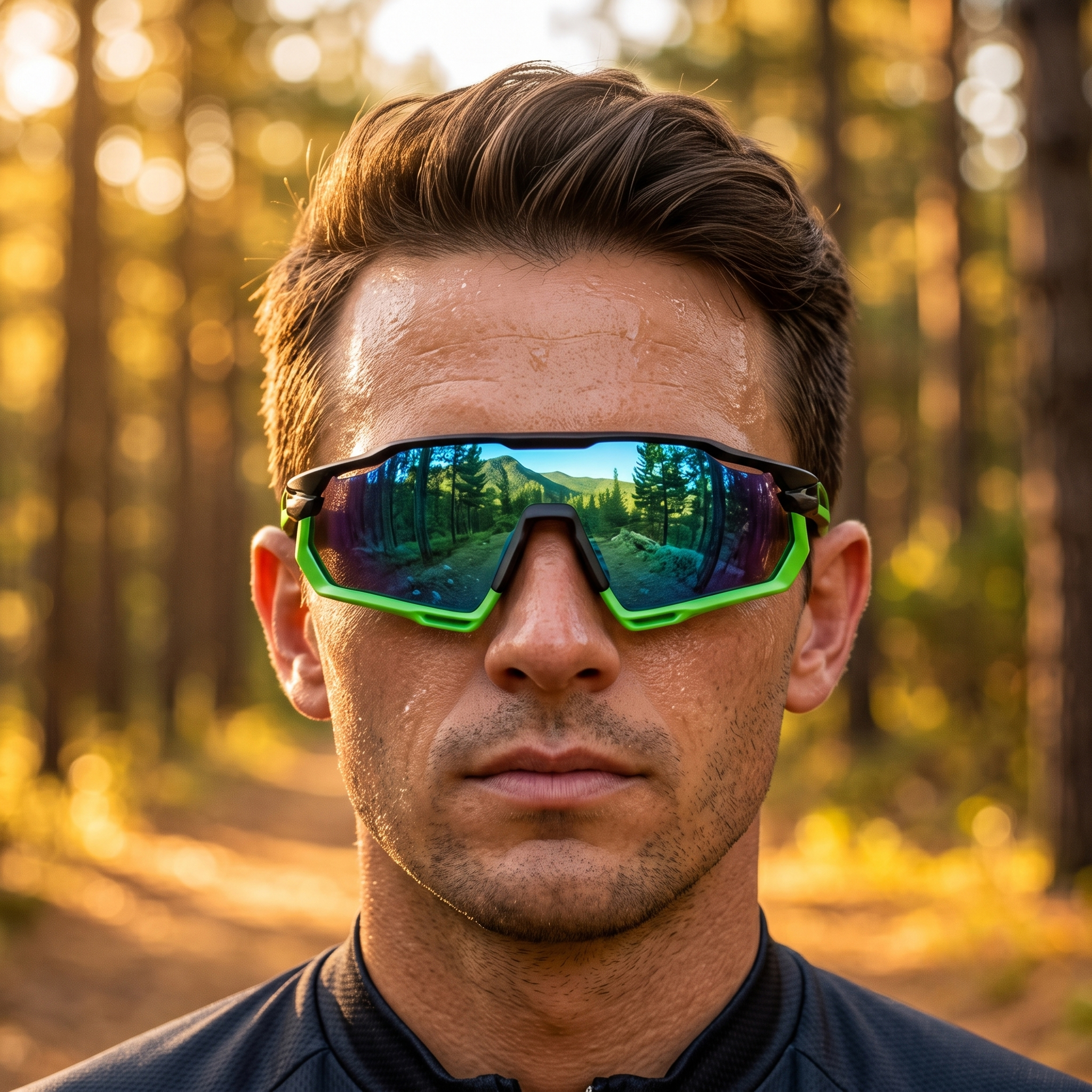 Aerodynamic Full Rim Shield Sunglasses model 1