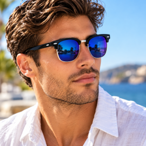 Unisex Classic Clubmaster Sunglasses man model