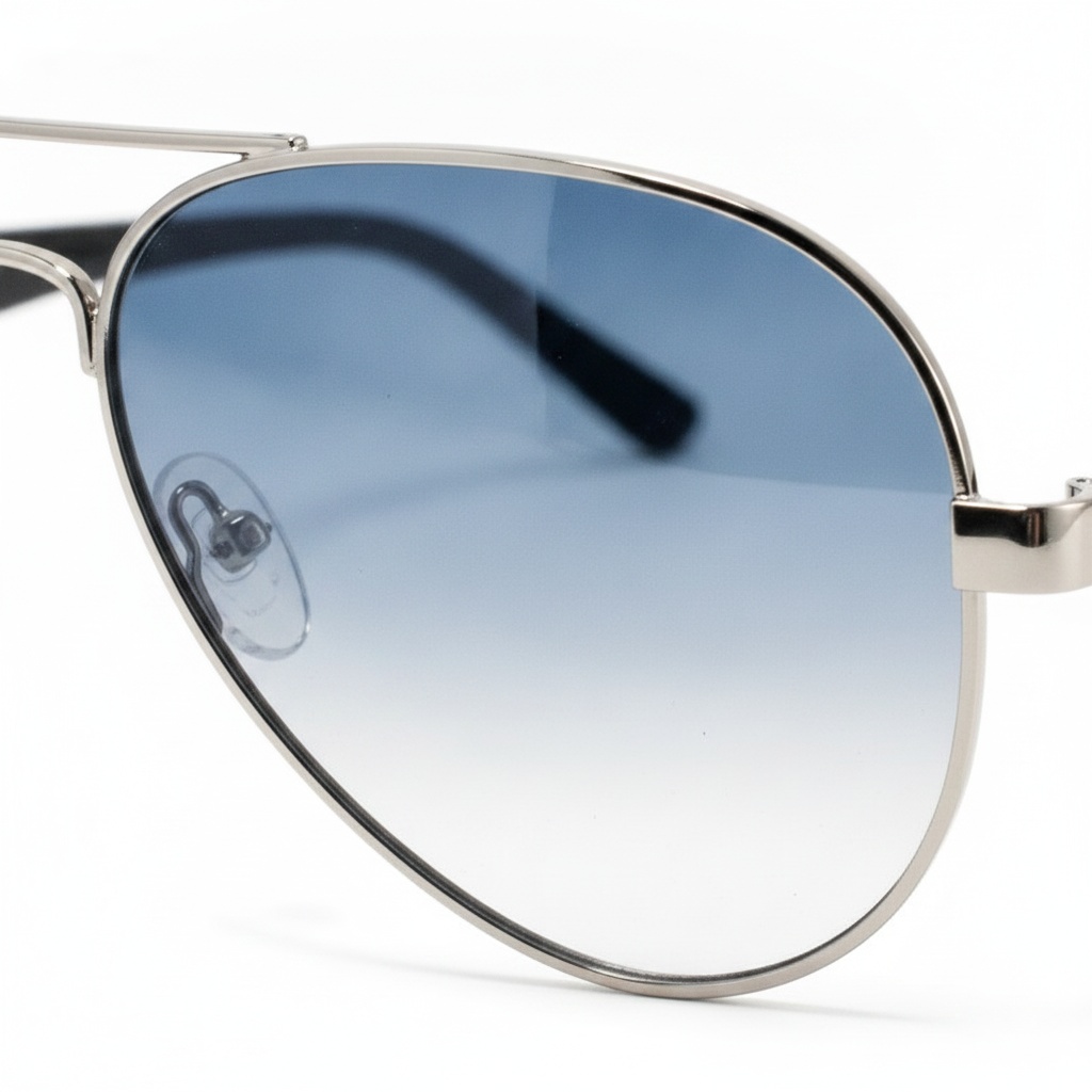 Retro Aviator Acetate Temple Sunglasses 5