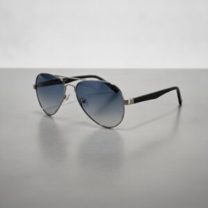 Retro Aviator Acetate Temple Sunglasses 2