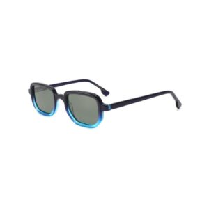 Square Retro Acetate Sunglasses blue
