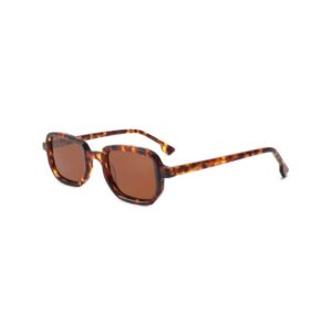 Square Retro Acetate Sunglasses tortoise shell