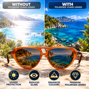 Flat Top Aviator Acetate Sunglasses vision
