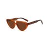 flat top aviator acetate sunglasses brown