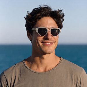 Flat Top Aviator Acetate Sunglasses – Polarised - Image 3